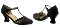 254-Lucille Ellie Shoes, 2.5 Inch heel Satin Dance Shoe.