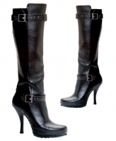 423-Anarchy Ellie Boots, 4.5 Inch High Heels Pump Concealed Platforms