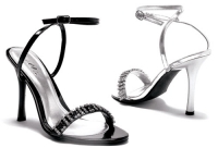 457-Carat Ellie Shoes, 4.5 inch high heel With Rhinestones  Sanda