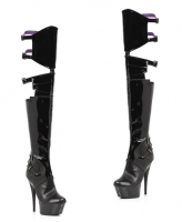 609-Felicia Ellie Shoes, 6 Inch Stiletto High Heels Thigh High Boots
