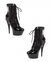 609-Milla Ellie Shoes, 6 Inch Pointed Stiletto High Heels Ankle Boots