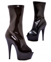 609-Vanna Ellie Boots, 6 Inch Pointed Stiletto Heels Peep Toe Platfor