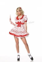 83116 Leg Avenue Costume, Lollipop girl, collared puffed sleeve