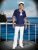 7638 Dreamgirl Costume, Pleasure Cruise Knit top with sailor collar a