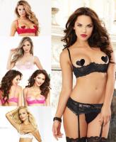9386 Dreamgirl, lace underwire open cup bra lingerie