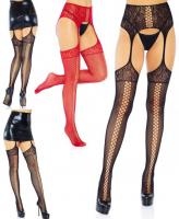 1781 Leg Avenue Exotic lace stockings high waist garter