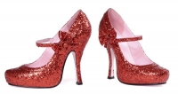5002 Ruby Leg Avenue Shoes, 4 Inch Glitter High Heels Pumps Covered P