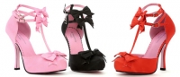 5017 Rosy Leg Avenue Shoes, 4 Inch High Heels Pumps Concealed Platfor
