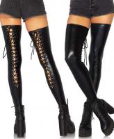 6925 Leg Avenue footless lace up thigh highs