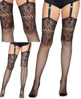 9901 Leg Avenue Lace top fishnet stockings
