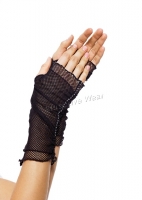 2011 Leg Avenue Gloves,  fishnet Fingerless gloves with rhineston