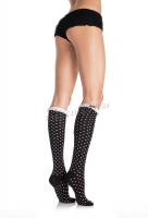 5568 Leg Avenue Stockings,  acrylic polka dot knee highs socks wi